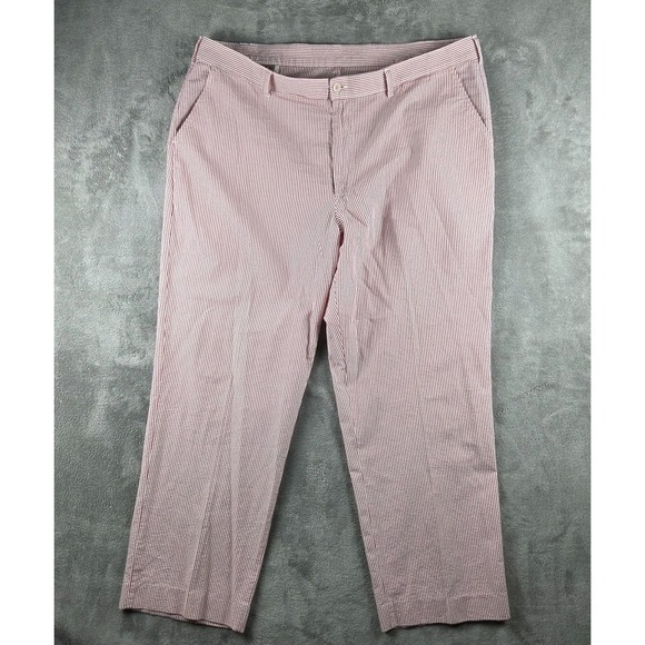 Bills Khakis Other - Bills Khakis Parker Seersucker Red Stripe Pants Mens 42 Made In USA Standard Fit